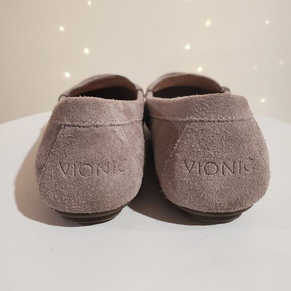 Vionic Debbie Driver Moccasin Flats Womens Size 7 Orthotic Arch Support Gray - Picture 4 of 8